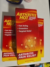 3 Arthritis Hot Pain Relief Cream 3 OZ  B052 