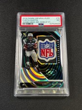 CURTIS MARTIN PSA 7 2016 PANINI UNPARALLELED JUMBO GAME USED SHIELD 1/1 JETS