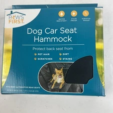 Paws First - Dog Car Seat Cover Hammock - 55" x 49"