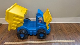 Vintage Lego Duplo Heavy Loader 2225 - Blue Storage Truck Dozer Tipper Bucket