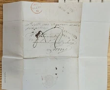 Fine 1800 entire from BRISTOL to DORKING sent to WILLIAM PERRIN. Slavery Jamaica