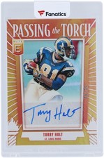 Torry Holt Rams Signed 2025 Donruss Elite Passing The Torch #PTS-THT #6/99 Card