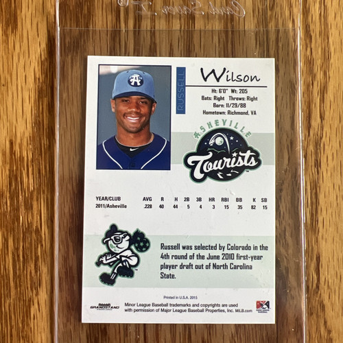 2011 Asheville Tourists Russell Wilson Baseball Minor League!! - Picture 2 of 2