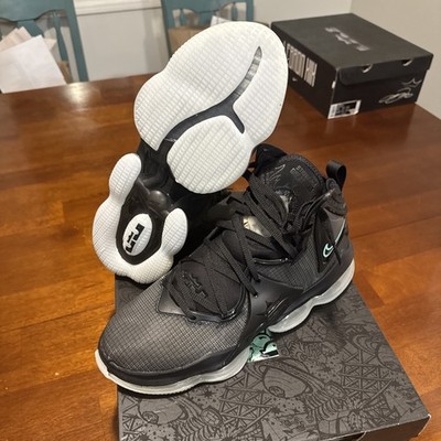 New Nike LeBron XIX 19  Black Anthracite Green Glow  CZ0203-003 Men s Size 13