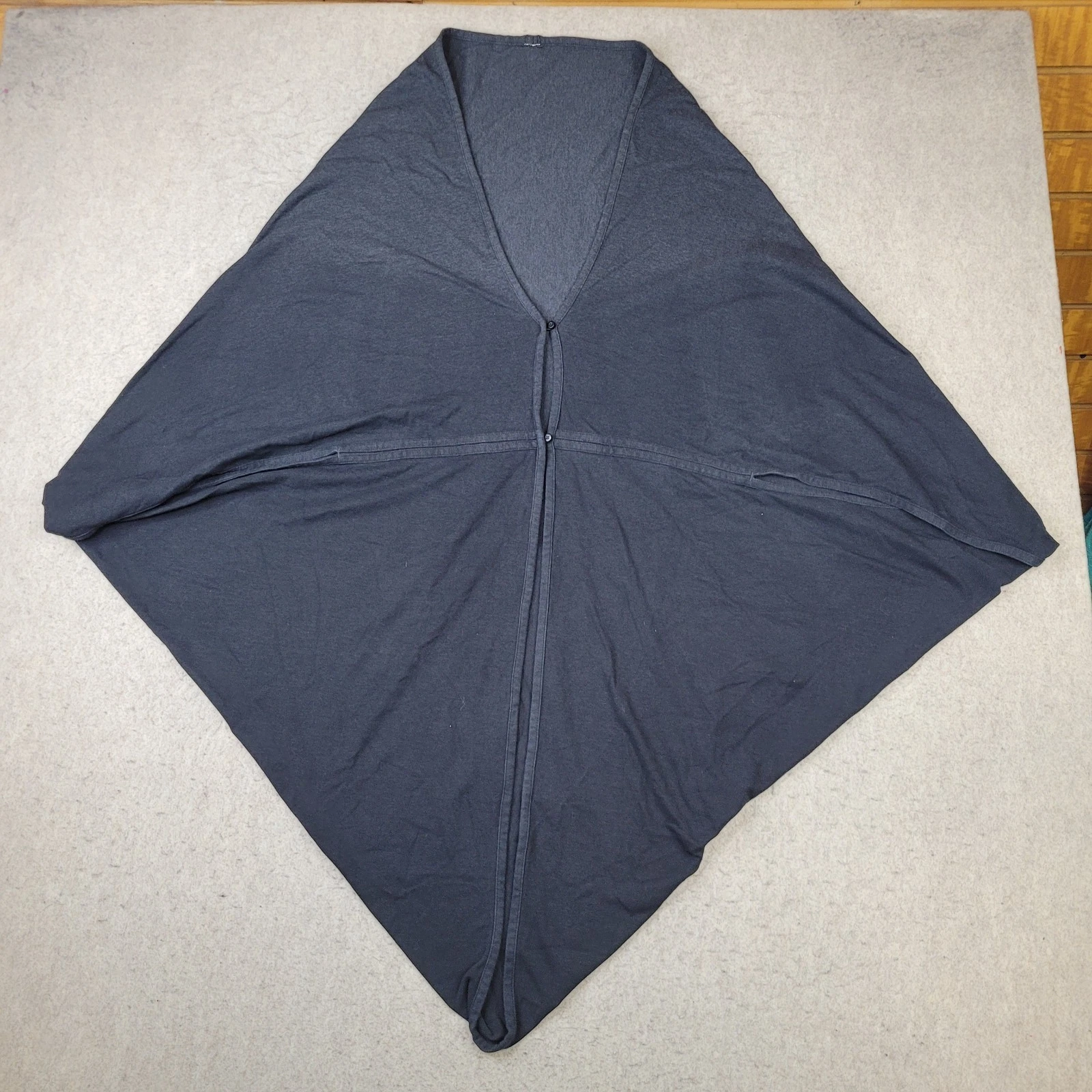 Lululemon Cardigan Poncho Gray Black Wrap Knit One Size Fits Most Workout