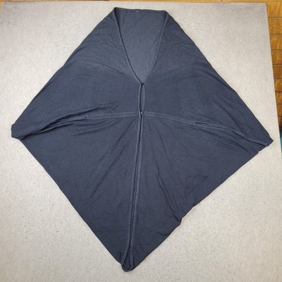 Lululemon Cardigan Poncho Gray Black Wrap Knit One Size Fits Most Workout