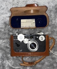 Argus C3 35mm Rangefinder Camera 50mm Cintar Lens w/Leather Case Works