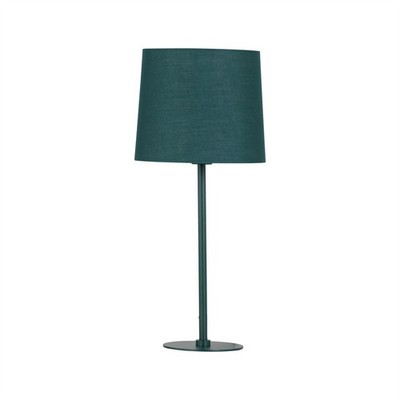 Moderne dunkelgrüne 40cm Nachttischlampe Tischlampe Schlafzimmer Beleuchtung