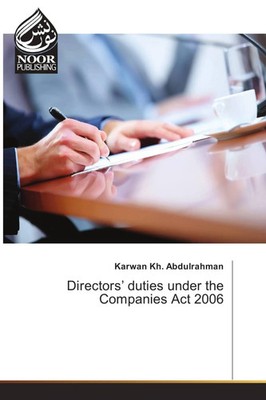 Karwan Kh. Abdulrahman | Directors' duties under the Companies Act 2006 | Buch