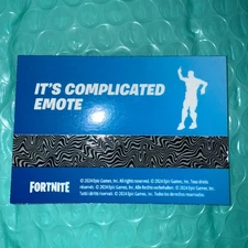 Fortnite It's Complicated Emote RARE
