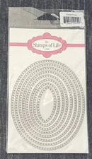 The Stamps of Life DOTTED OVALS Die Set Many sizes