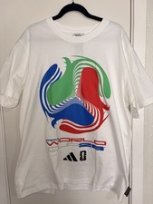 2026 FIFA World Cup Tour White Heavyweight Shirt Adidas 100 Cotton XL BRAND NEW