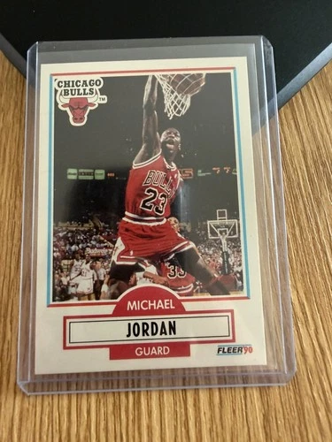 Michael Jordan Fleer 1990/1991 Chicago Bulls #26 Basketball Card