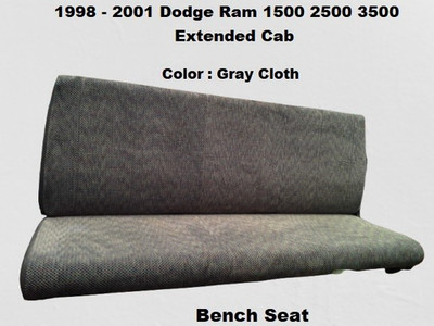 1998 to 2001 Dodge Ram 1500 2500 Extended Cab Rear Back Full Bench Seat