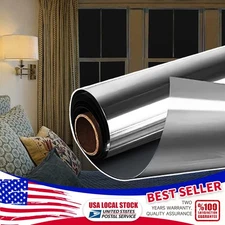 One Way Mirror Privacy Reflection Window Tint Film Reduce Heat & Energy Saver