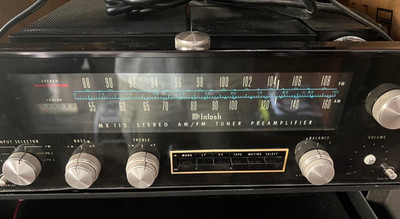 Mcintosh Mx 113 Preamplifier Working Good Tested/ Has a couple issues Read below