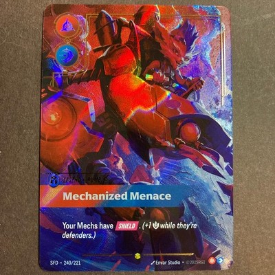 Rumble, Mechanized Menace - OVERNUMBERED Riftbound Spiritforged TCG SFD-240/221