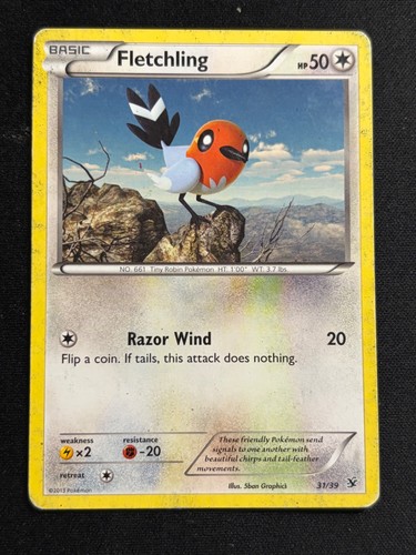 FLETCHLING 31/39 KALOS STARTER SET POKEMON