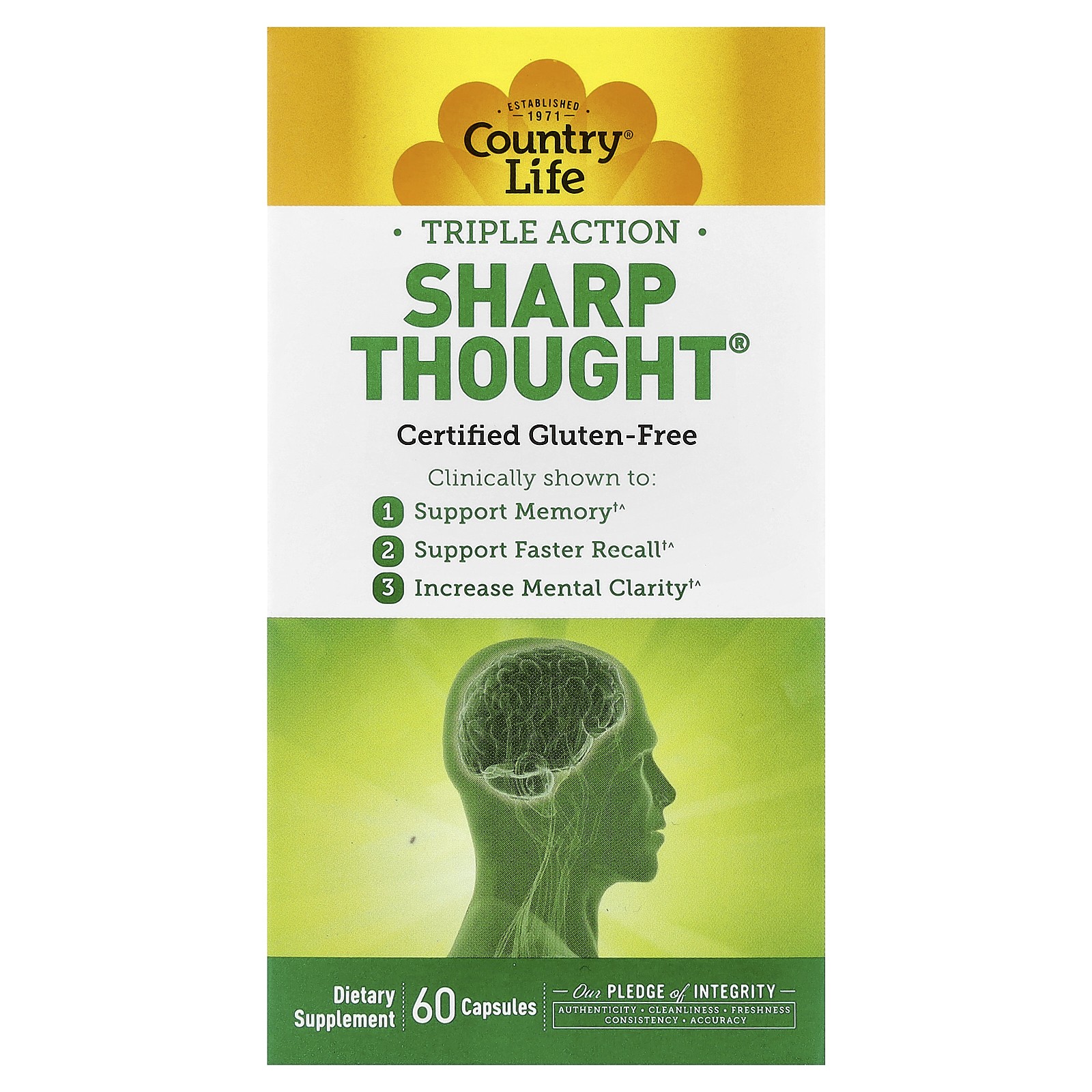 Sharp Thought Triple Action 60 Capsules 11390₽