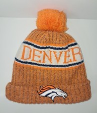 Denver Broncos NFL Sideline Sport Knit Hat Official New Era Orange 2015