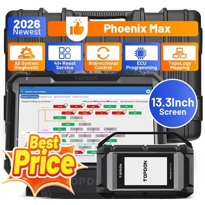 2026 TOPDON Phoenix Max ECU Programming Scanner for BMW Benz FCA SGW J2534 DoIP