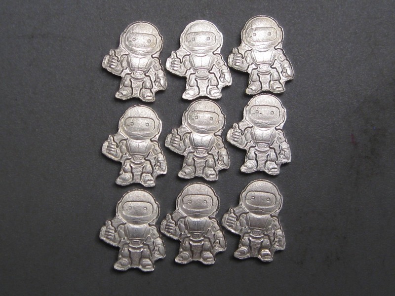 9 "Alien" 1 Gram .999 Silver. #47 w