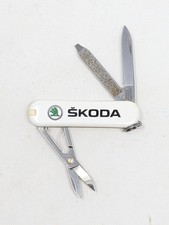 Victorinox Classic SD Swiss Army Knife White SKODA Auto Logo Promo 58mm