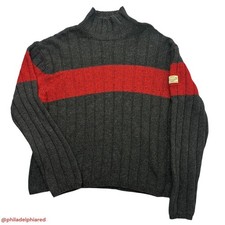 Vintage Y2K 2000  s Abercrombie and Fitch Mock neck Wool blend sweater mens XL