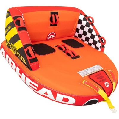 Exciting 2 Rider Mable Towable Tube - Quick Inflate & Ultimate Water Adventure!