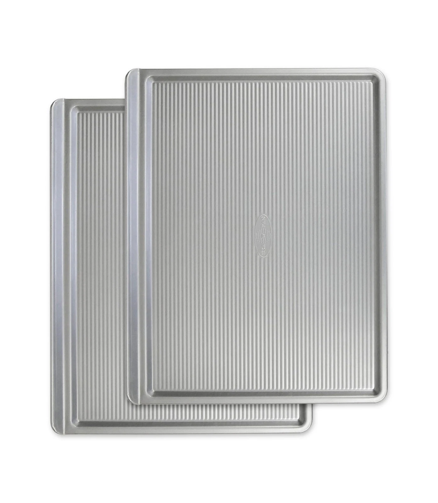 USA Pan Bakeware Cookie Sheet, Warp Large - Set of 2, Aluminized Steel