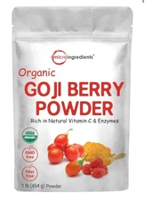 Organic Goji Powder Great Flavor for Drinks Snacks, Beverages | Non-GMO & Vegan