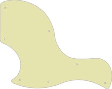 WD Custom Pickguard For Left Hand Gibson 2018 SG Junior #34 Mint Green 3 Ply