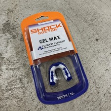    Shock Doctor Gel Max Flavor Blue Raspberry Youth 10  Under New Mouth Guard