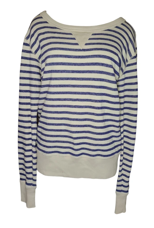 Sudadera Fossil Manga Larga Talla Xs Cuello Redondo Ligera Jersey Marfil/Azul Foto 2 de 4