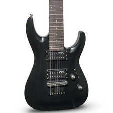 Chitarra elettrica ESP Designed 7 corde - nero satinato - 24 tasti - usata - senza custodia
