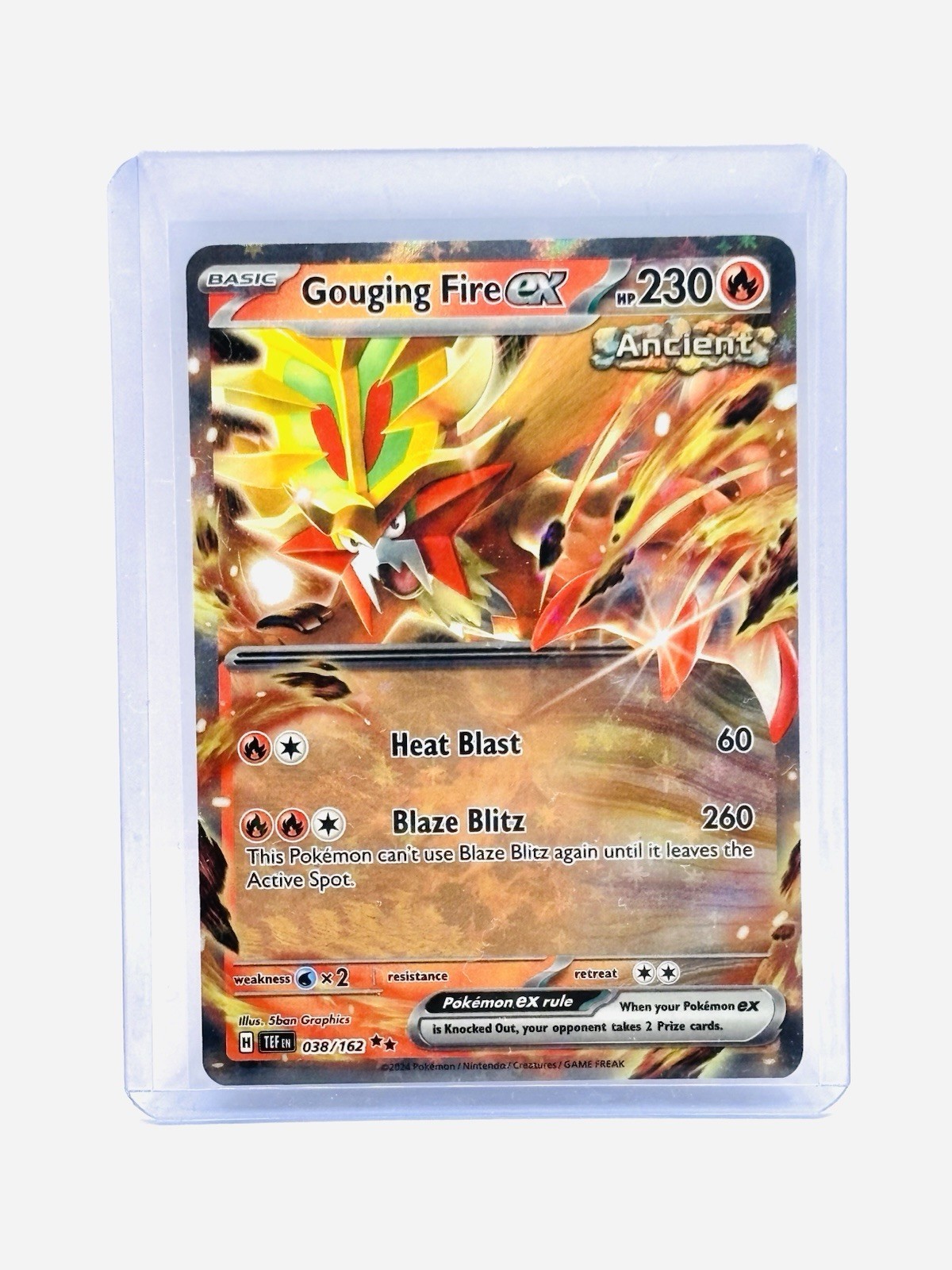Pokemon TCG Gouging Fire EX Temporal Forces 38/162 MT/NM