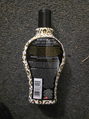 European Gold DARK STAR 6000X Ultra Dark Tanning Lotion Elite Triple Bronzer