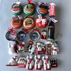 Coca Cola Christmas Ornaments Lot of 24 Vintage
