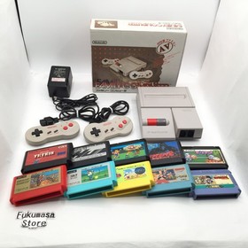 Nintendo New Famicom Console AV HVC-101 Box Bundle Games Japan NES Tested