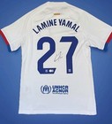 FC BARCELONA - LAMINE YAMAL #27 SHIRT AUTOGRAPHED WITH OFFIC