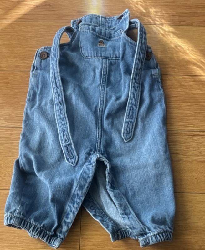 Gap Blue Denim Overall One-Piece for Baby & Toddler Boys 6-12 Months
