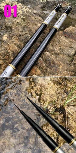 3.6M-7.2M Telescopic Fishing Rod High Carbon Portable Super Hard Stream Rod Pole - Picture 37 of 52