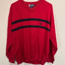 Chaps Men's Red Sweater Size Medium