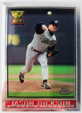 1998 Topps Chrome Jason Dickson #129 Anaheim Angels Baseball Card Rookie. rookie card picture