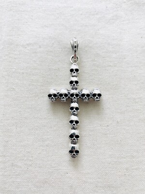 King Baby Studio 925 Silver Skulls Cross