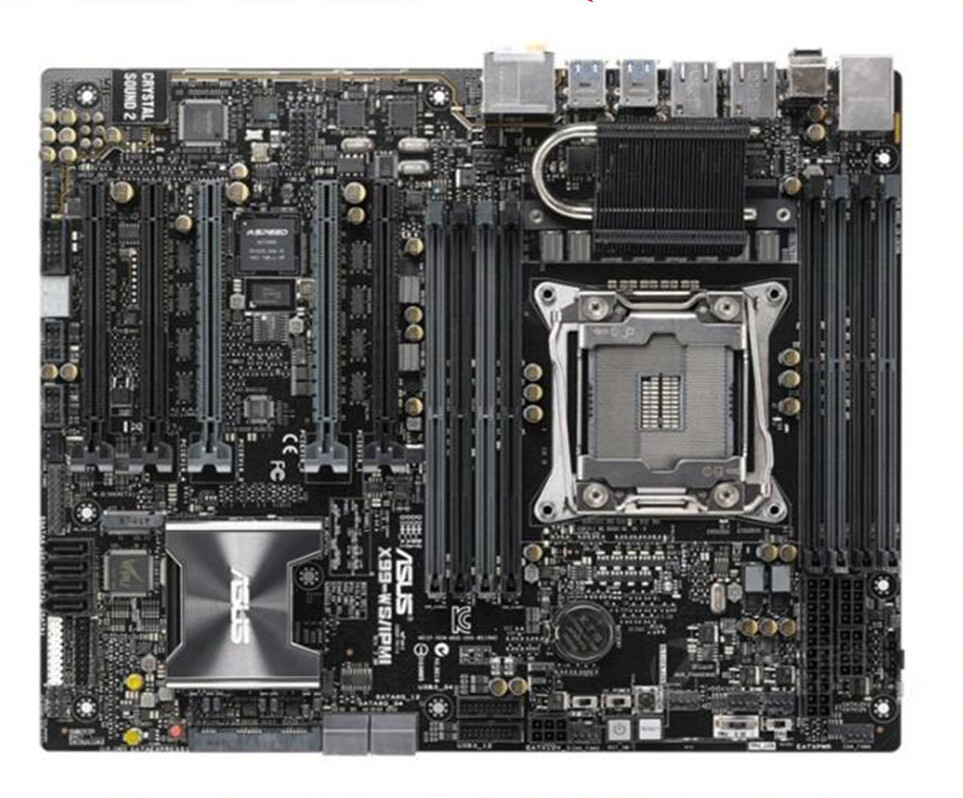 Intel X99 LGA2011-3 Motherboard for ASUS X99-WS/IPMI Desktop