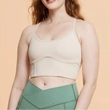 Blogilates Women's Corset Cropped Bralette Moonbeam Size XS - D-19 - READ