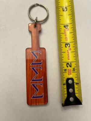 Sigma Sigma Sigma Paddle Acrylic Key Chain, Fob, Mirror Back, RETRO, LICENSED
