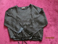 schwarzes Oberteil, Langarm, von Klaus Thierschmidt, Größe 42
