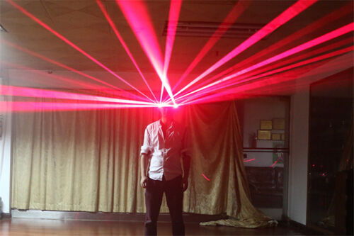 LED Laser Glasses Gloves Rechargeable RGB Party Raves Laser Beam Bar Stage Show - Picture 17 of 23